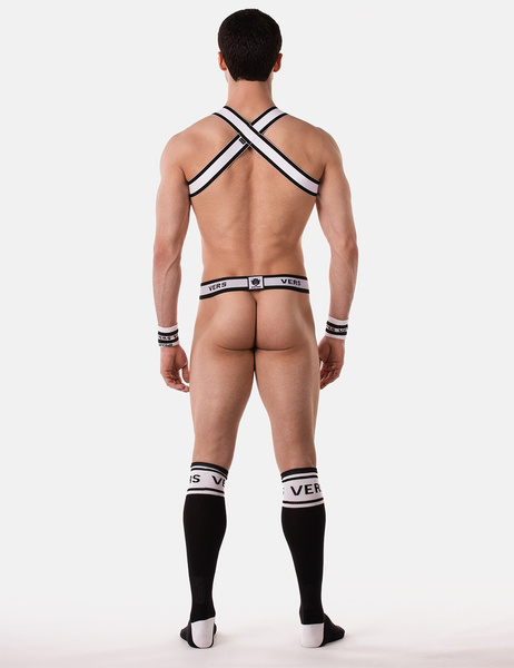 Barcode Berlin Suspender Vers Panties Black-White L