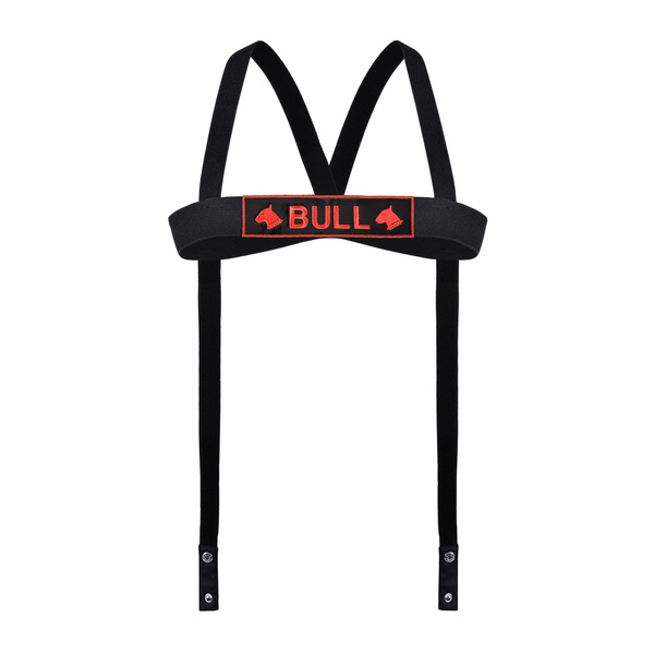 Bull Harness.03 Red L torso harness