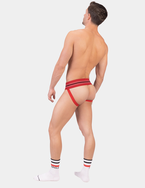 Red jockstrap with thick waistband Barcode Jock Boris Red M