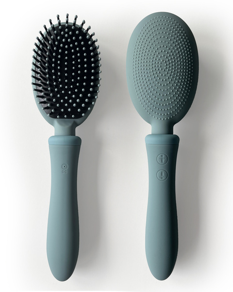 Wibrująca Szczotka Do Włosów Vibrating Brush Blue Grey Vibraliss