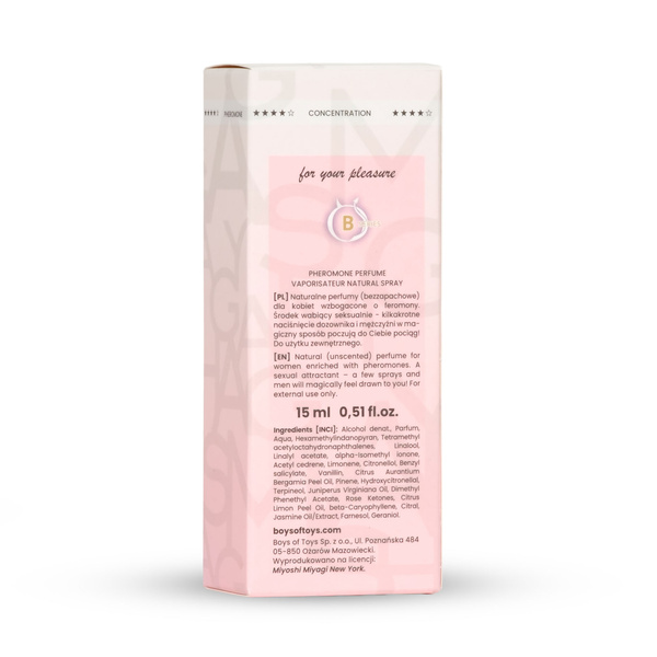 Feromony damskie PURE feromon parfumes 15ml Femme Miyoshi Miyagi