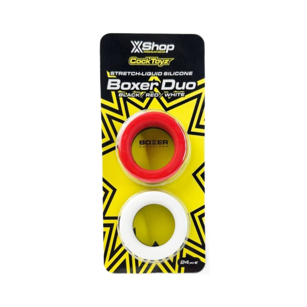 Boxer Barcelona Stretch-Liquid Silicone BOXER DUO black/red/white