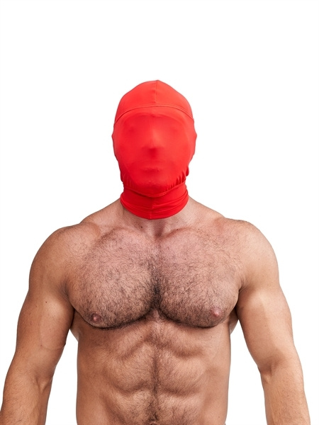 Czerwony wielofunkcyjny kaptur z lajkry Mister B Multi-Purpose Lycra Hood Red