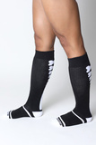 Bawełniane getry dla psiaka CellBlock13 Kennel Club Bones Knee High Sock Black 42-47