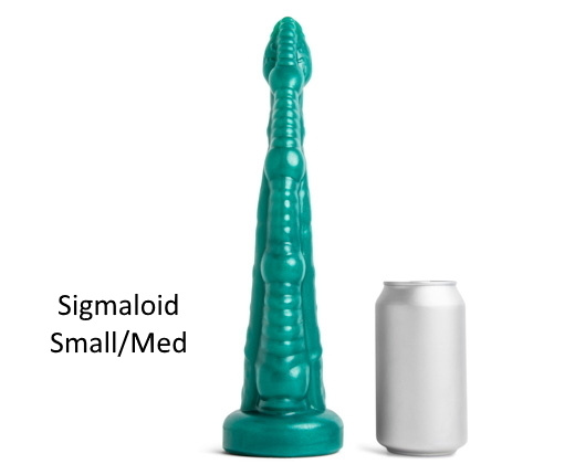 Mr Hankey's Fantasy Dildo Sigmaloid Med Metallic Green Vac S/M