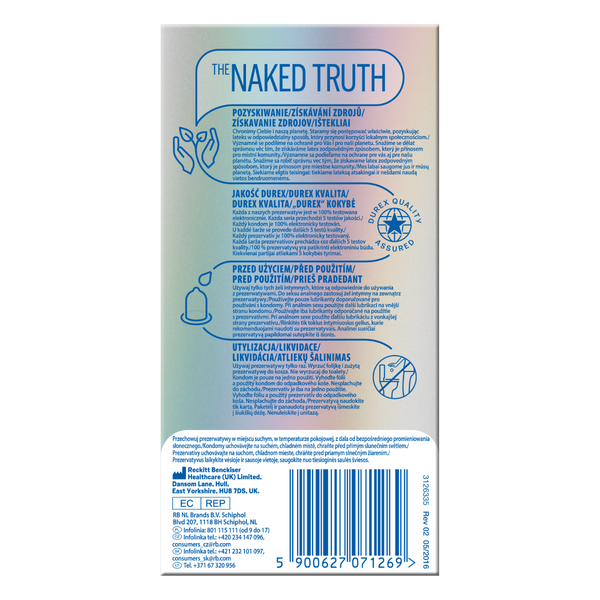 Condoms Durex Invisible A10 extra lubricated