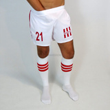 Aasssoxx Football Shorts White S
