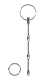 Ouch! Urethral Sounding Ribbed Plug With Ring