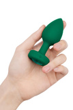  Vibrating Jewel Plug M/L Emerald Green b-Vibe