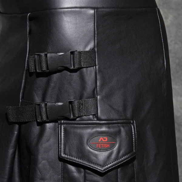 Кілт спідниця чоловіча Fetish Rub Clip Skirt Чорний XL/XXL Addicted