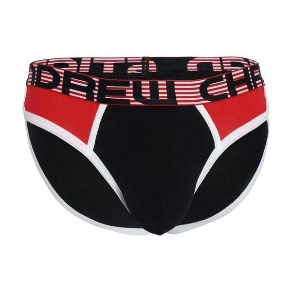 Almost Naked Retro Brief Black/Red S Andrew Christian