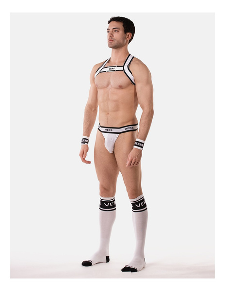 Barcode Berlin Suspender Vers Panties White-Black S