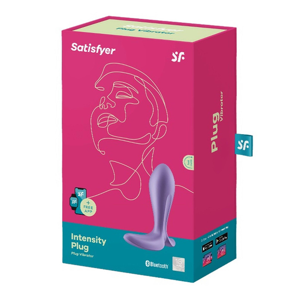 Wibrujący korek analny Intensity Plug purple Satisfyer
