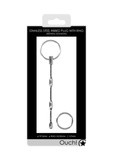 Ouch! Urethral Sounding Ribbed Plug With Ring