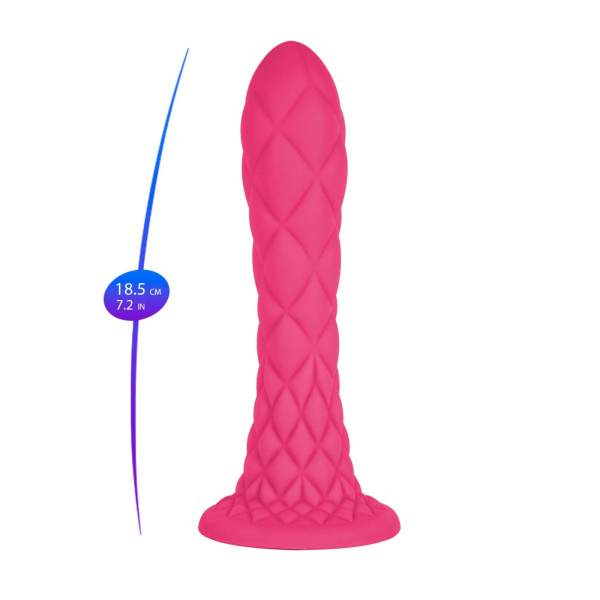 Dildo 18,5 cm Fantasy Line Dreamy (7") Pink Silexd