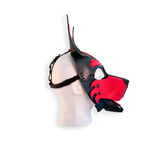 Vegan Pup Hood Black-Red Brutus