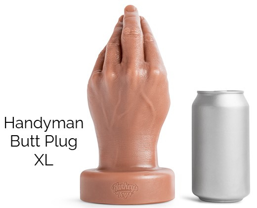 Handyman Butt Plug Soft Tan No Vac XL Mr Hankeys