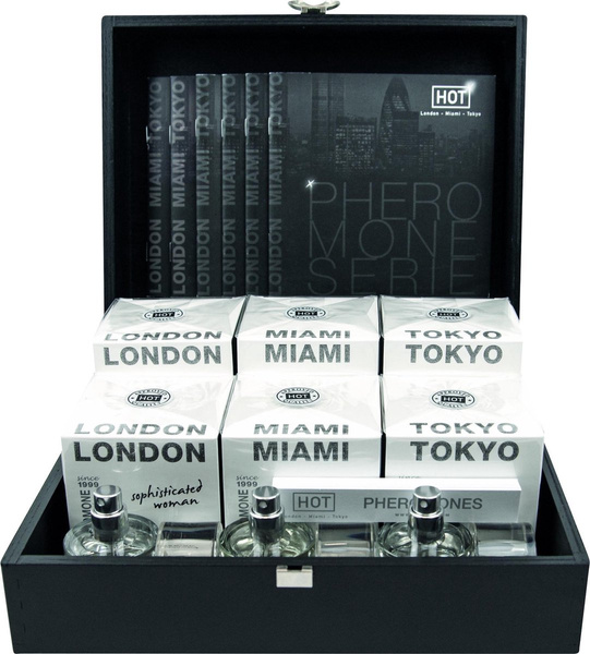 Pheromone Perfume woman 6x30 ml Wood box HOT