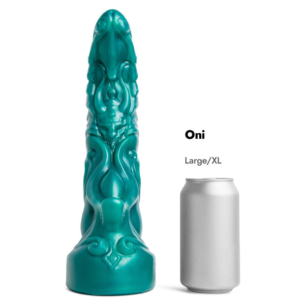 Dildo Oni Soft Metallic Green Vac L/XL Mr Hankeys