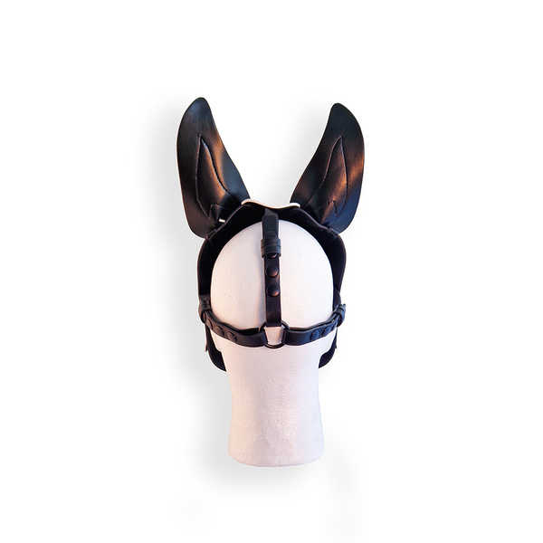 Vegan Pup Hood Black-White Brutus