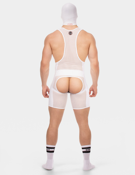 Face Mask Tase White Barcode