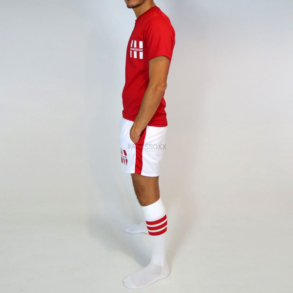 Aasssoxx Football Shorts White S