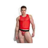 Aspen Mesh Tank Top Red M CellBlock13