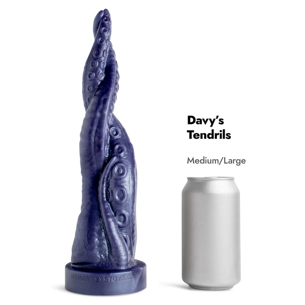 Dildo Davy's Tendrils Soft Metallic Purple Vac M/L Mr Hankeys 