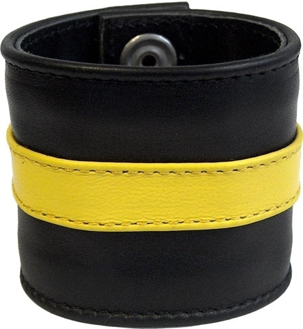 Wristband yellow stripe