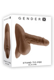Фантом Члена Stand To Pee Silicone Dark Flesh Gender X
