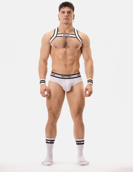 Slipy Backless Brief Bottom White-Black L Barcode Berlin