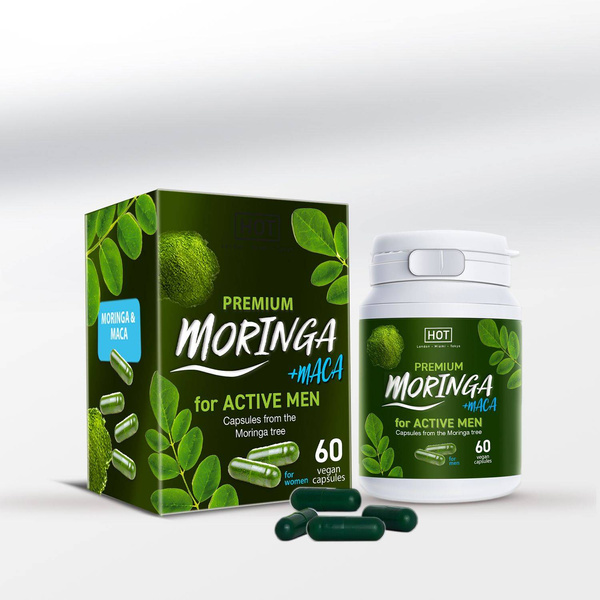 Premium Moringa Active Men Caps 60 Stk. Hot