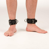 665 Leather Lined Ankle Restraints Black