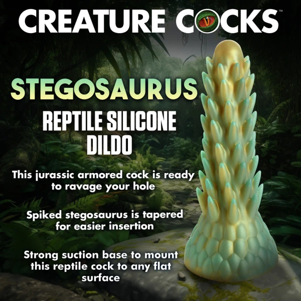 Creature Cocks Stegosaurus Spiky Reptile Dildo
