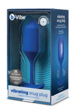 Vibrating Snug Plug 4 Navy b-Vibe