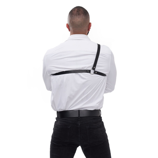 Serve Leather Style Harness Black L/Xl Mister B