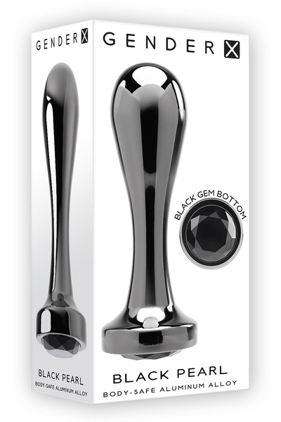 Korek analny Gender X Black Pearl 