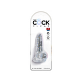 Дилдо 10 см King Cock Clear Cock With Balls Pipedream