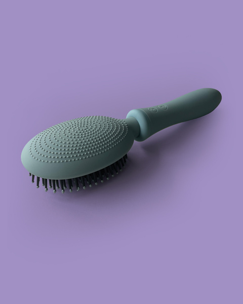 Wibrująca Szczotka Do Włosów Vibrating Brush Blue Grey Vibraliss