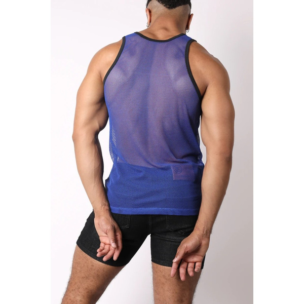 Cellblock Challenger Mesh Tank Top Blue L
