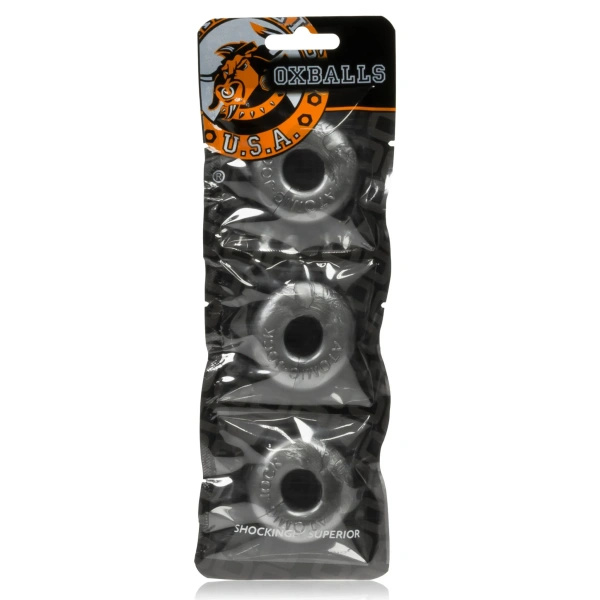 Набір кілець Ringer Cockring Silver 3 Pack Oxballs