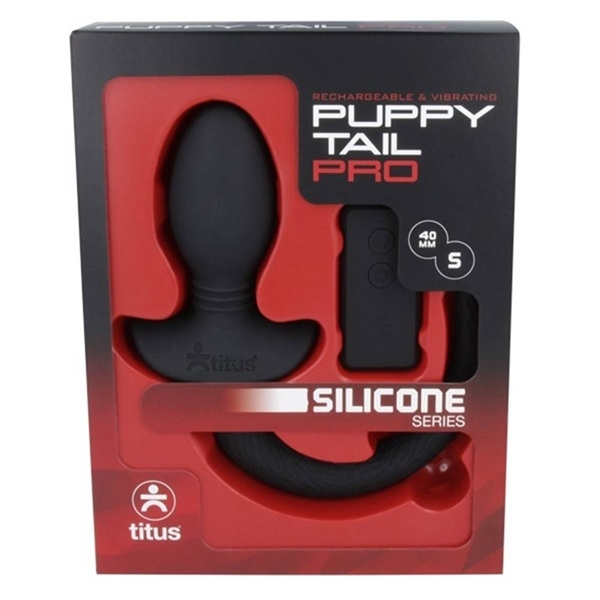 Titus Silicone Vibrating Puppy Tail Small