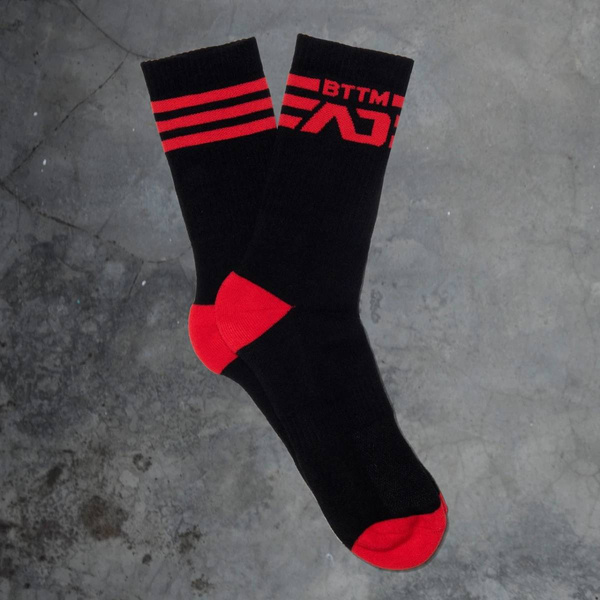 Fetish AD BTTM Socks Black-Red L/XL Addicted