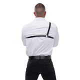 Mister B Serve Leather Style Harness Black L/XL