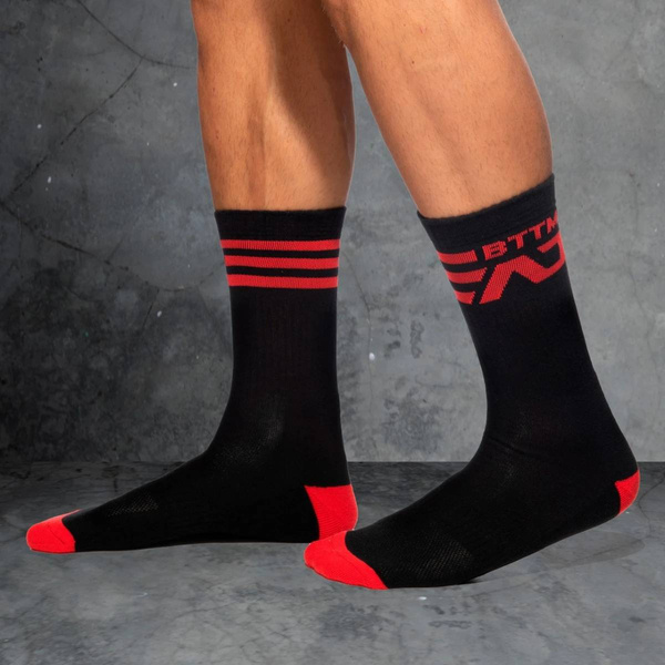 Шкарпетки Fetish AD BTTM Socks Black-Red L/XL Addicted