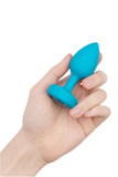 Анальний Пробка Vibrating Jewel Plug S/M Teal b-Vibe