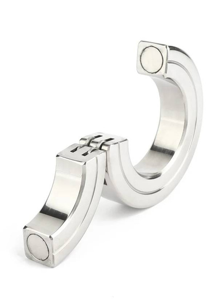 Steel Hinged Magnetic Cockring 45mm Titus
