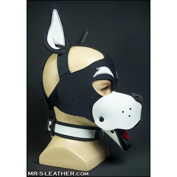 Mr-S-Leather Neo WOOF! Head Harness White