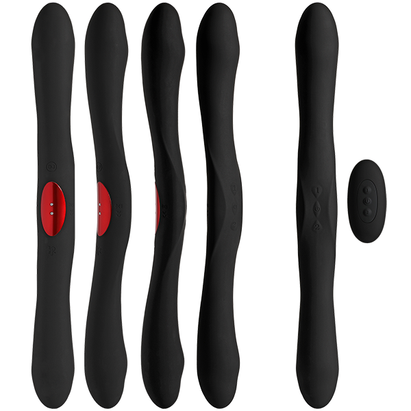 Podwójny wibrator na pilota Kink Dual-Flex Silicone Vibrator with Wireless Remote