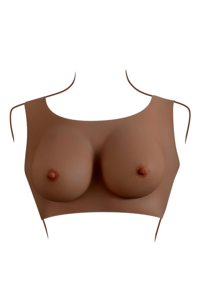 Fantom piersi Gender X Undergarments Plate C-Cup Dark